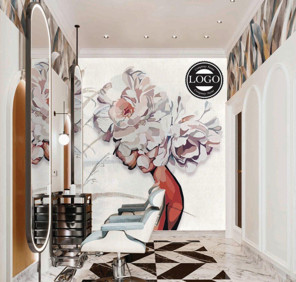 Beauty Center MURAL WALLPAPER, Available in Various Paper Texture, Code B109. 105 CM WIDE ROLL PANELS. - Image 2