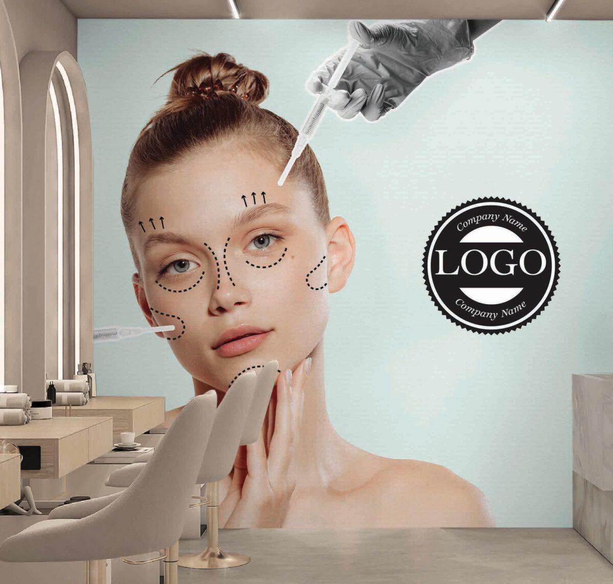 Beauty Center MURAL WALLPAPER, Available in Various Paper Texture, Code B117. 105 CM WIDE ROLL PANELS. - Image 2