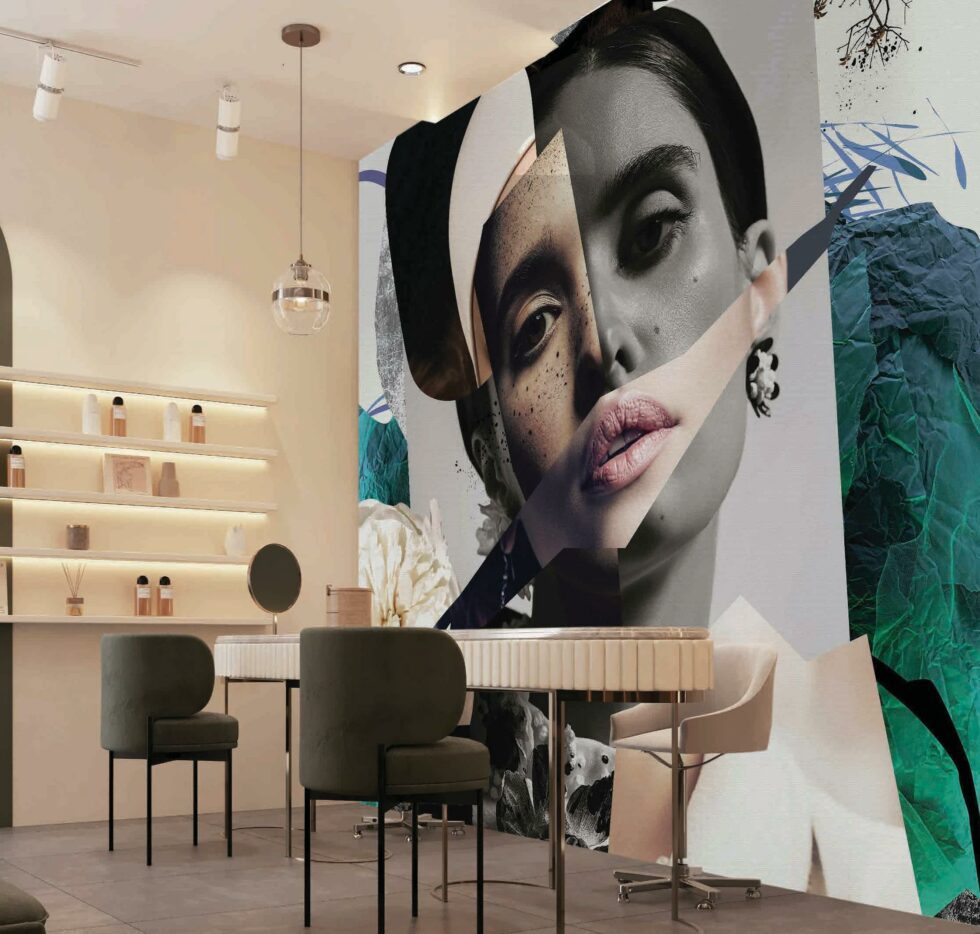 Code B121 - Beauty Center Mural Wallpaper