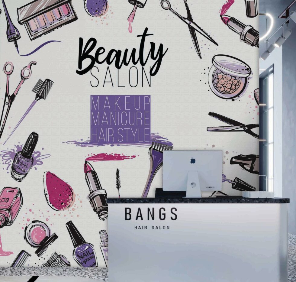 Code B125 - Beauty Center Mural Wallpaper