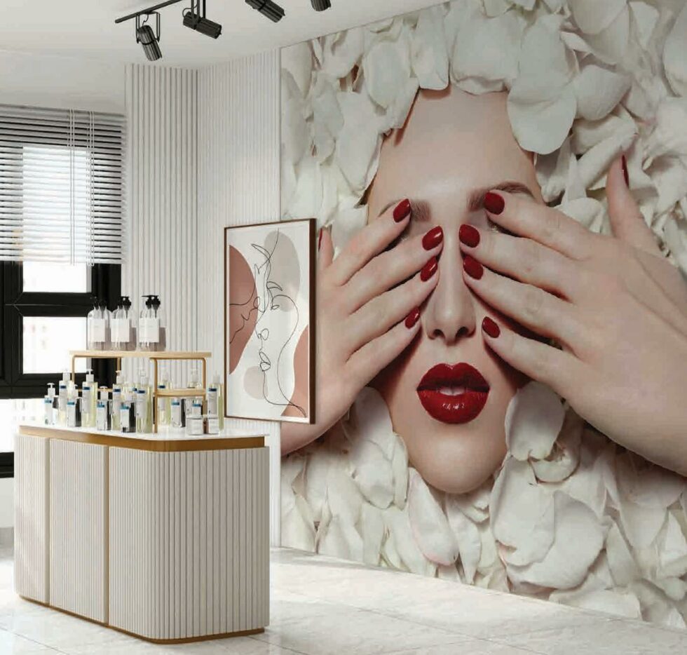 Code B127 - Beauty Center Mural Wallpaper