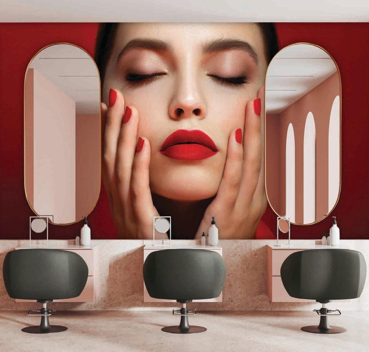Beauty Center MURAL WALLPAPER, Available in Various Paper Texture, Code B134. 105 CM WIDE ROLL PANELS. - Image 2