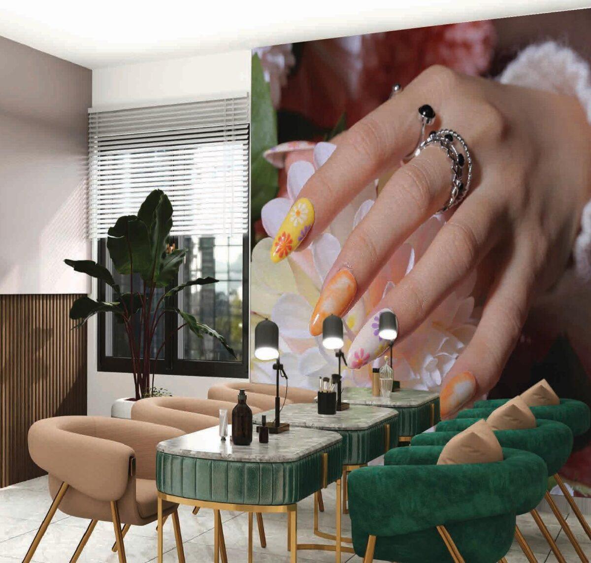 Beauty Center MURAL WALLPAPER, Available in Various Paper Texture, Code B137. 105 CM WIDE ROLL PANELS. - Image 2