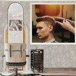 Barber Shop MURAL WALLPAPER, Available in Various Paper Texture, Code B147. 105 CM WIDE ROLL PANELS.