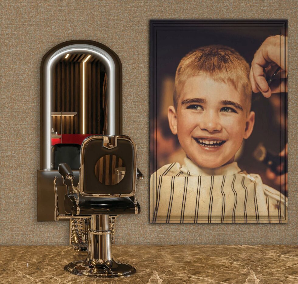 Code B150 - Barber Shop Mural Wallpaper