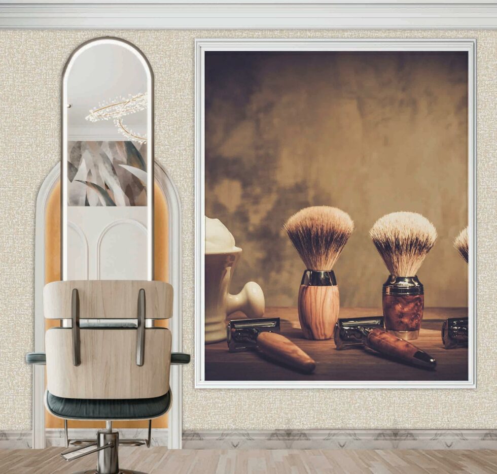 Code B153 - Barber Shop Mural Wallpaper