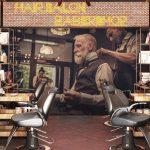 Barber Shop MURAL WALLPAPER, Available in Various Paper Texture, Code B154. 105 CM WIDE ROLL PANELS.