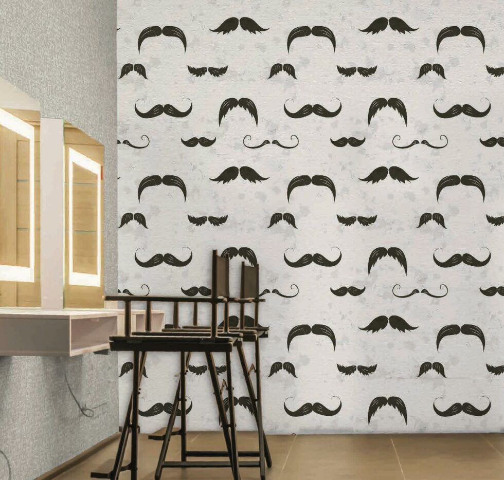 Code B159 - Barber Shop Mural Wallpaper