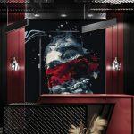 Barber Shop MURAL WALLPAPER, Available in Various Paper Texture, Code B165. 105 CM WIDE ROLL PANELS.