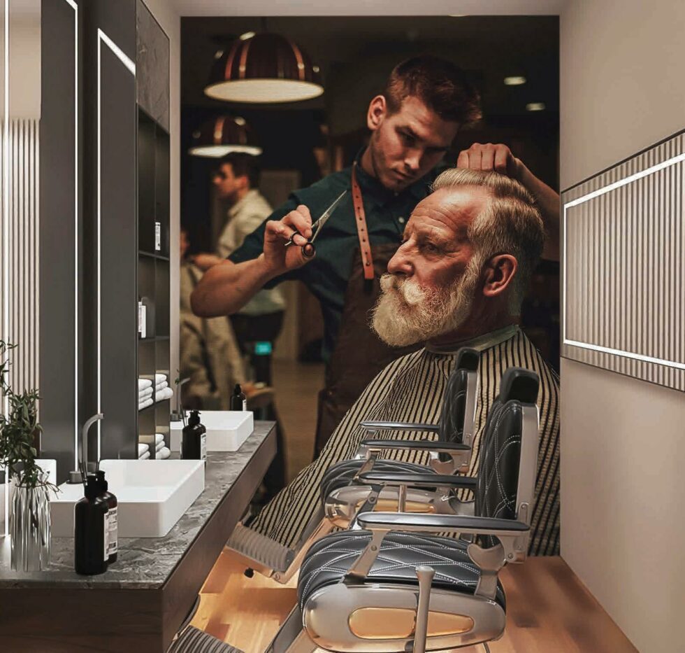 Code B170 - Barber Shop Mural Wallpaper