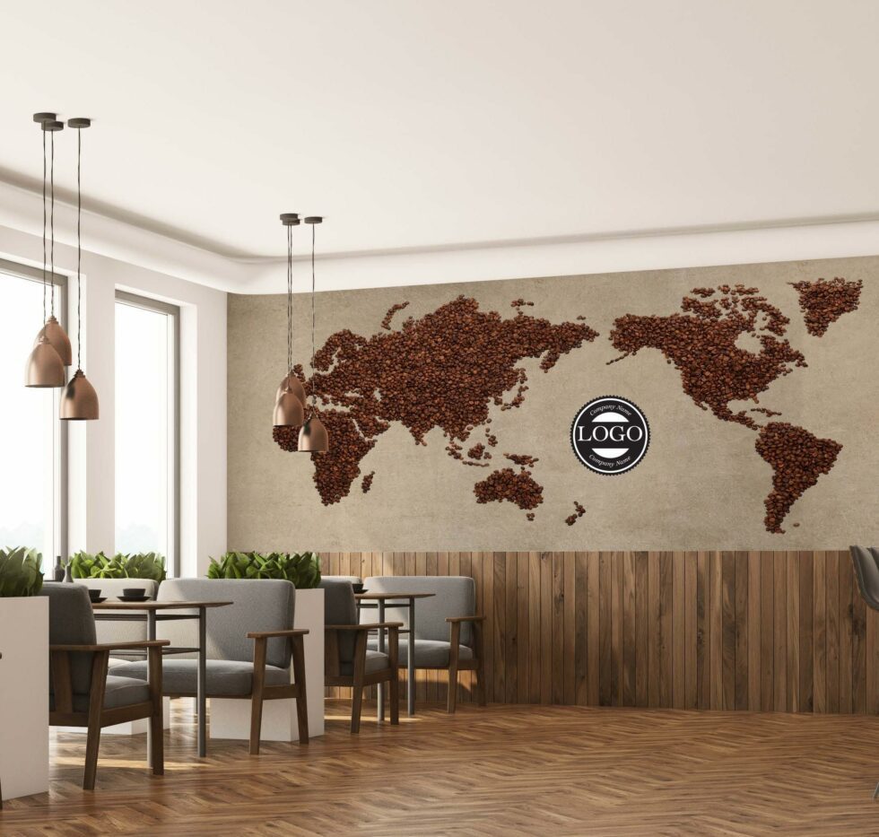 Code C107 - Coffee Bar Mural Wallpaper