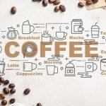 Coffee Bar, VINYL FABRIC TEXTILE Wall Mural in Different Texture, Code C108. It is produced as ONE PIECE WITHOUT JOINT.