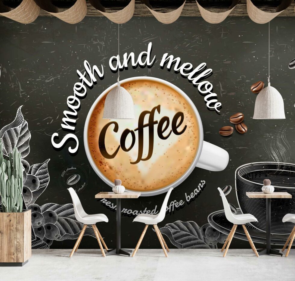 Code C110 - Coffee Bar Mural Wallpaper