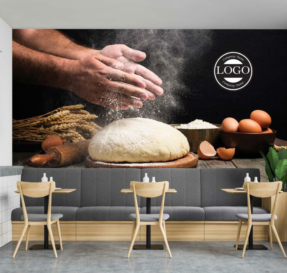 Code C118 - Coffee Bar & Bakery Mural Wallpaper