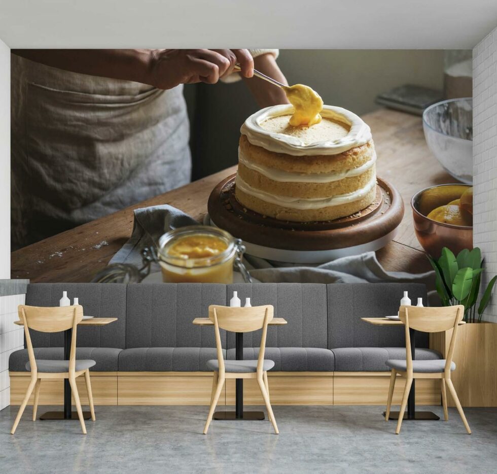 Code C135 - Coffee Bar & Bakery Mural Wallpaper