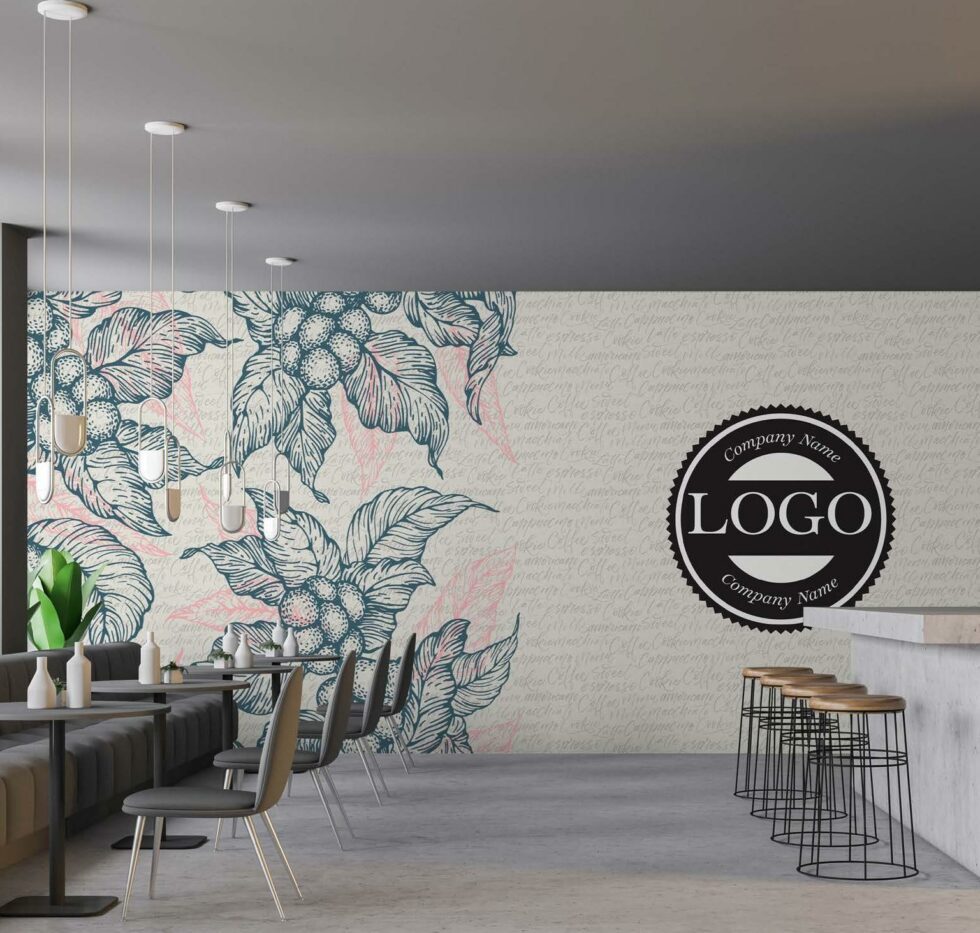 Code C144 - Coffee Bar Mural Wallpaper