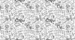 Coffee Bar MURAL WALLPAPER, Available in Various Paper Texture, Code C145. 105 CM WIDE ROLL PANELS.
