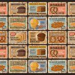 Chicken Bar, VINYL FABRIC TEXTILE Wall Mural in Different Texture, Code C146. It is produced as ONE PIECE WITHOUT JOINT.
