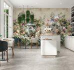 Coffee Bar MURAL WALLPAPER, Available in Various Paper Texture, Code C148. 105 CM WIDE ROLL PANELS. - Image 2