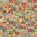Coffee Bar MURAL WALLPAPER, Available in Various Paper Texture, Code C153. 105 CM WIDE ROLL PANELS.