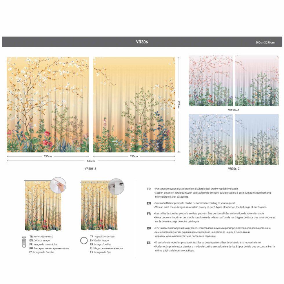 AdaHome Eyelet Curtains Collection Available in a Variety of Martials and Multicoloured - Code P306 - Image 6