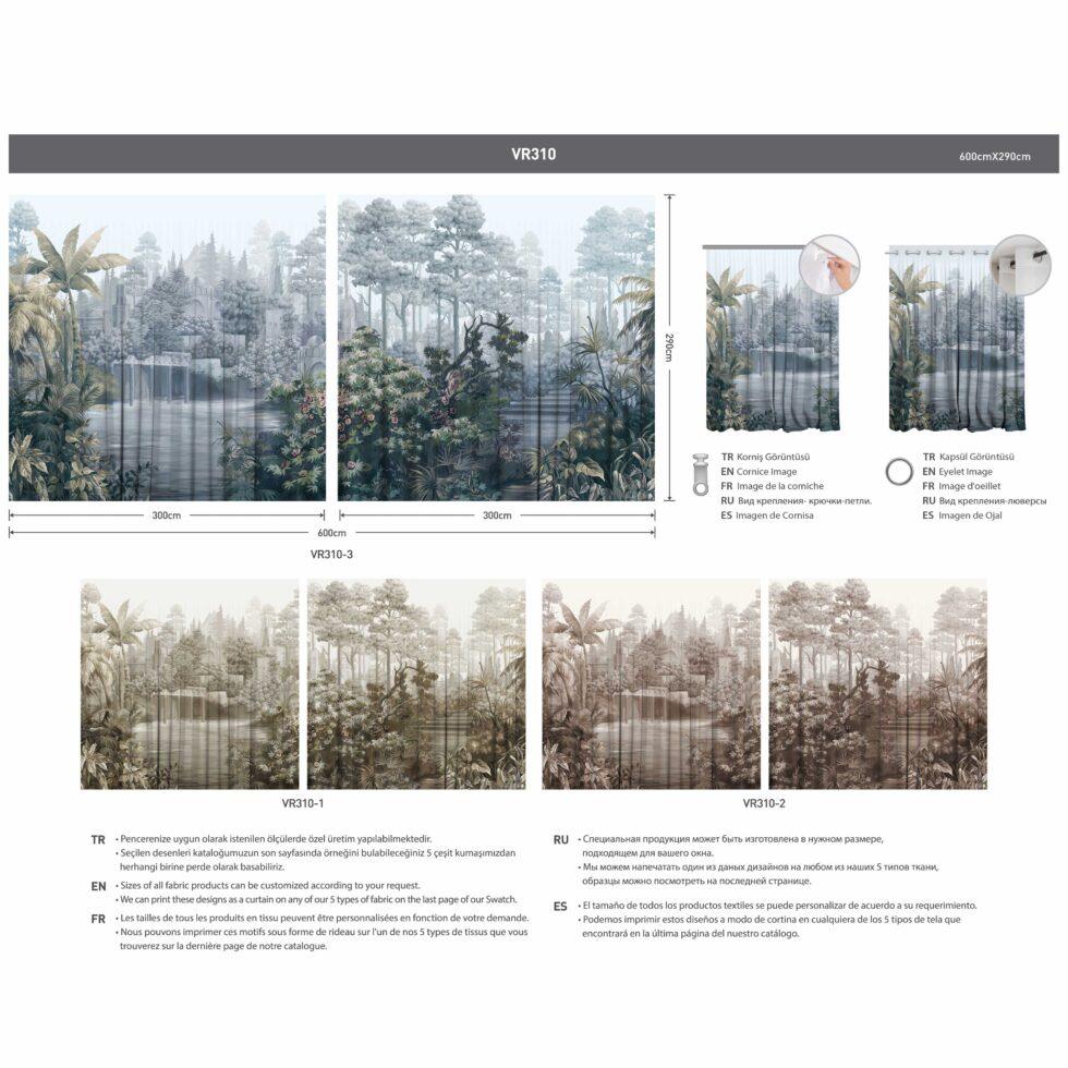 AdaHome Eyelet Curtains Collection Available in a Variety of Martials and Multicoloured - Code P310 - Image 5