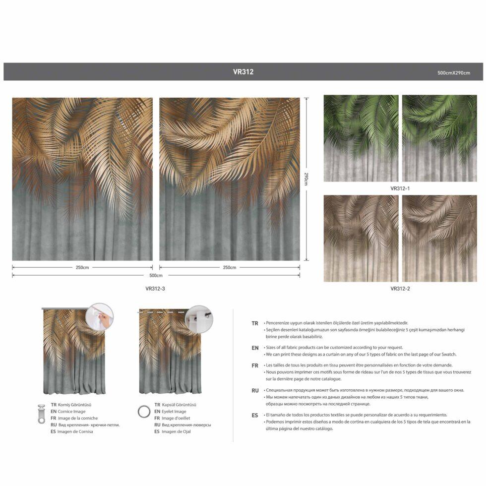 AdaHome Eyelet Curtains Collection Available in a Variety of Martials and Multicoloured - Code P312 - Image 6