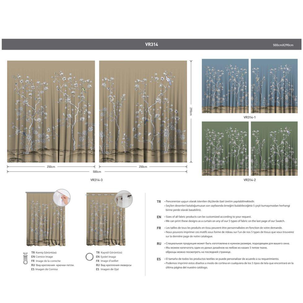 AdaHome Eyelet Curtains Collection Available in a Variety of Martials and Multicoloured - Code P314 - Image 5
