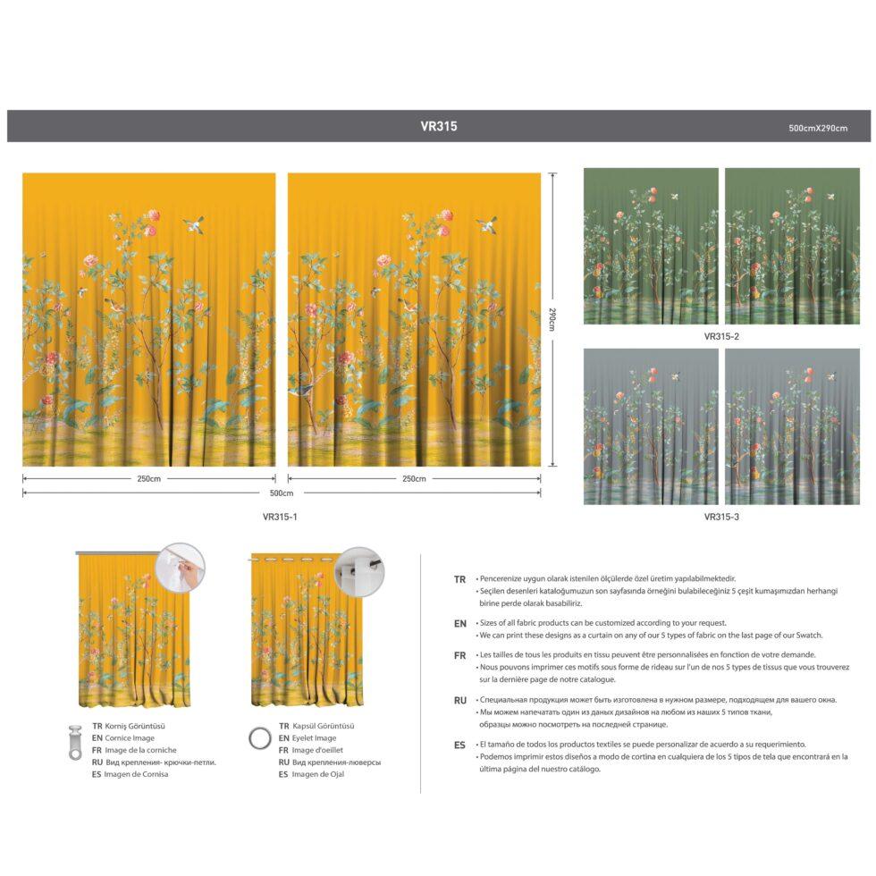 AdaHome Eyelet Curtains Collection Available in a Variety of Martials and Multicoloured - Code P315 - Image 5