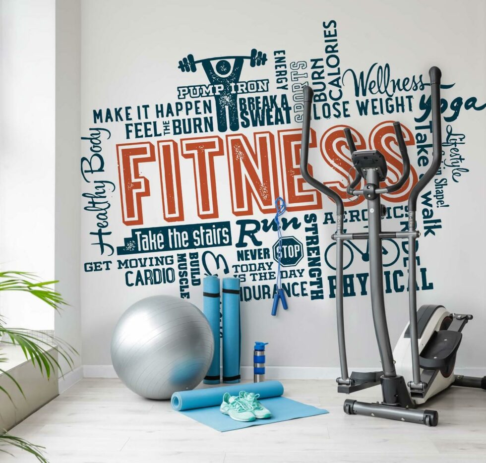 Code G100 - Fitness Center Mural Wallpaper