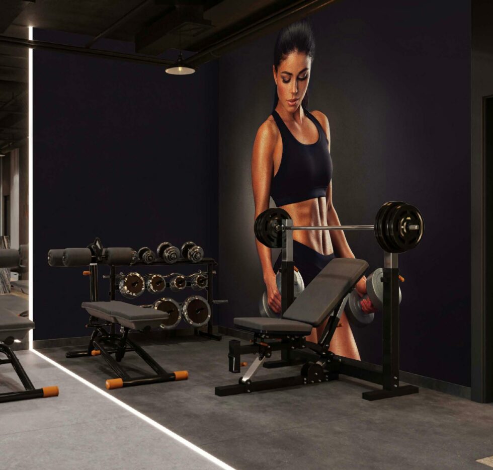 Code G101 - Fitness Center Mural Wallpaper