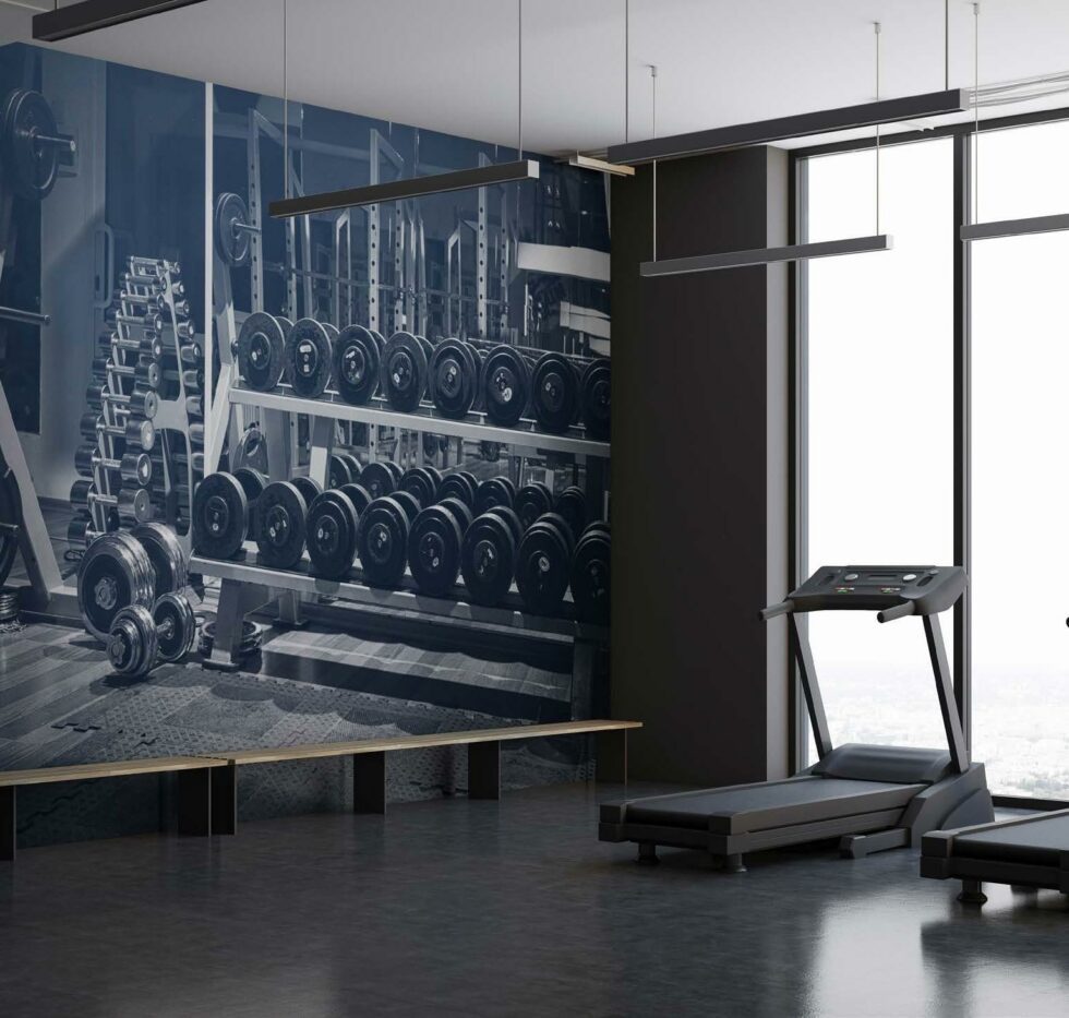 Code G104 - Fitness Center Mural Wallpaper