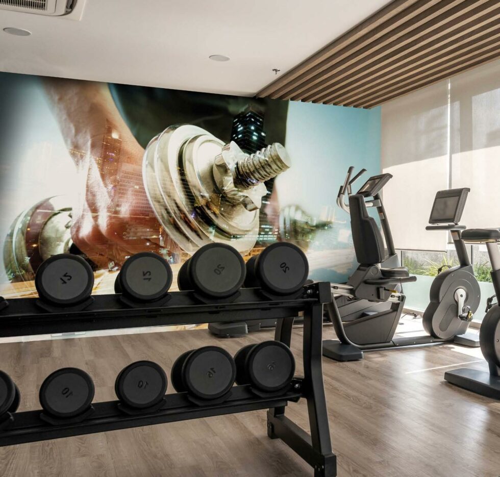 Code G110 - Fitness Center Mural Wallpaper