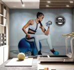 Fitness Center MURAL WALLPAPER, Available in Various Paper Texture, Code G118. 105 CM WIDE ROLL PANELS. - Image 2