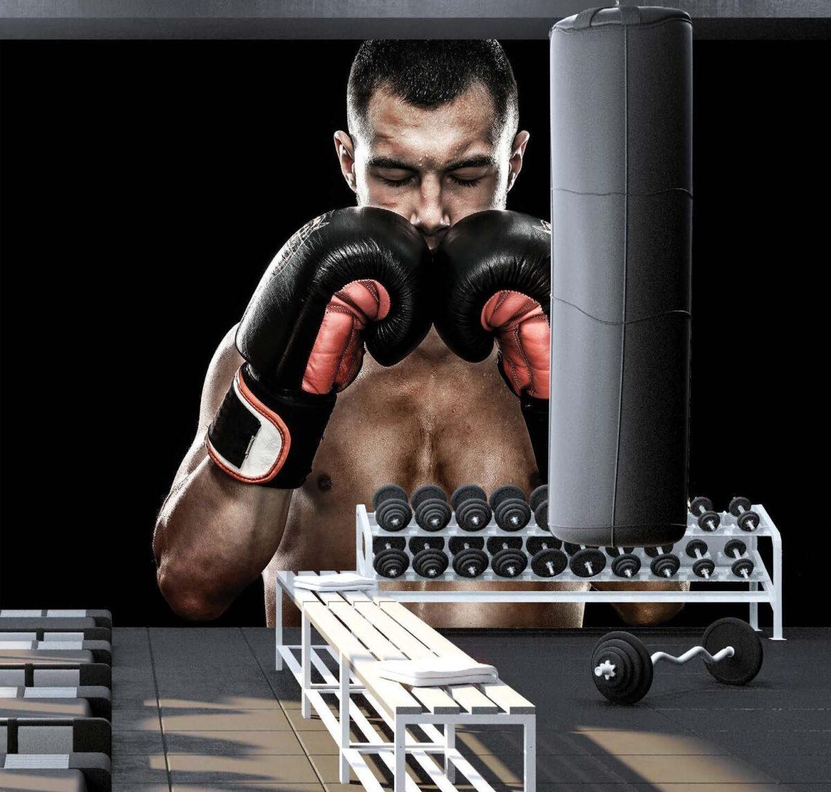 Fitness Center MURAL WALLPAPER, Available in Various Paper Texture, Code G135. 105 CM WIDE ROLL PANELS. - Image 2