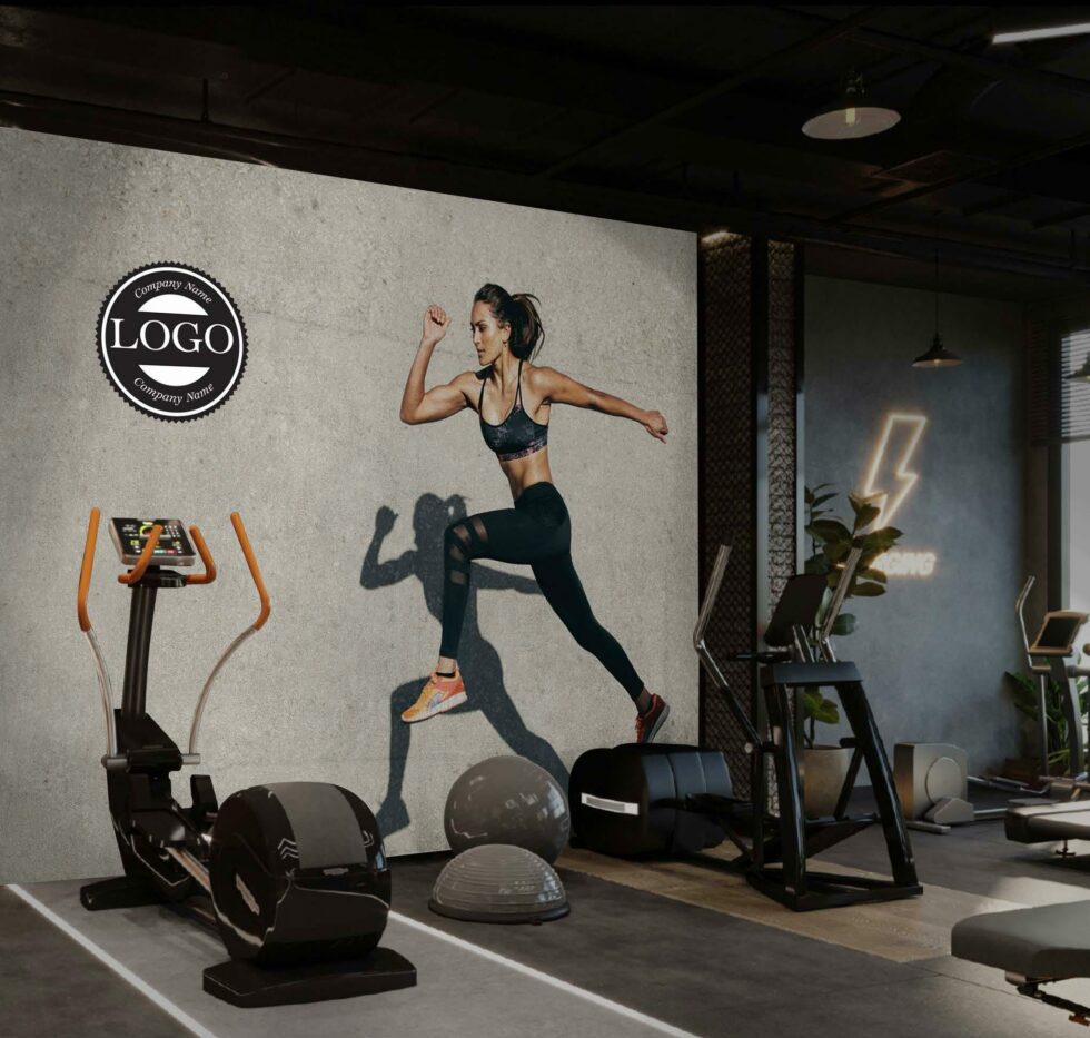 Code G137 - Fitness Center Mural Wallpaper