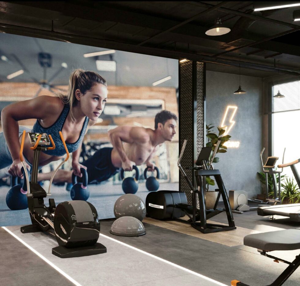 Code G147 - Fitness Center Mural Wallpaper