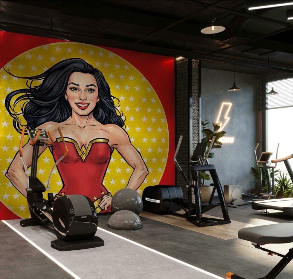 Code G151 - Fitness Center Mural Wallpaper