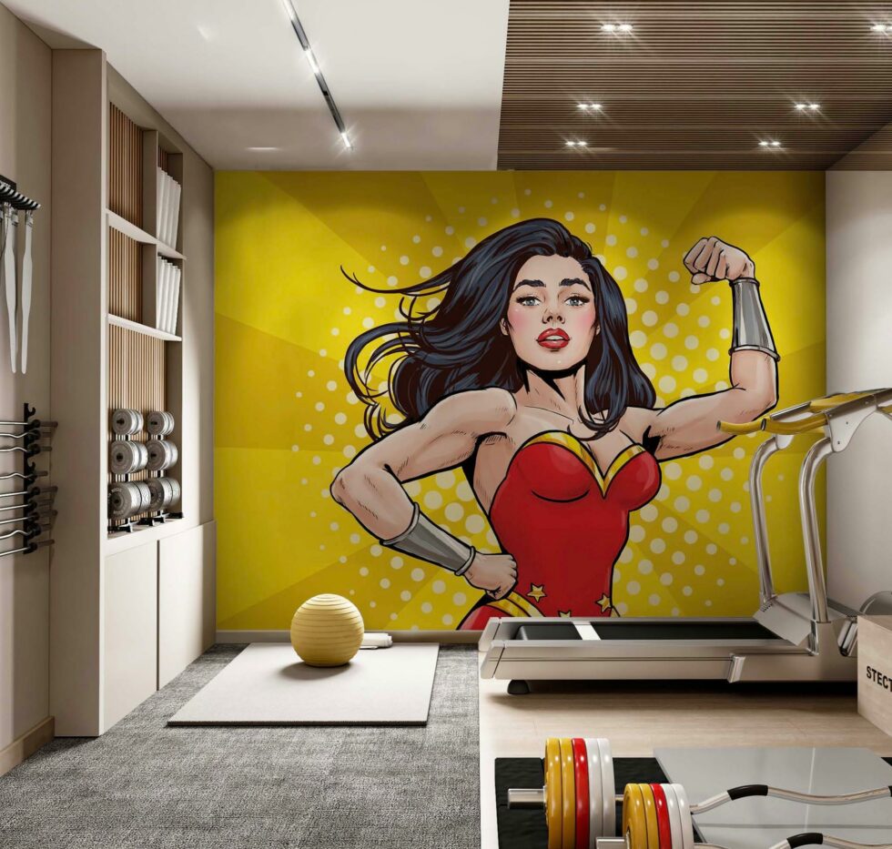 Code G152 - Fitness Center Mural Wallpaper