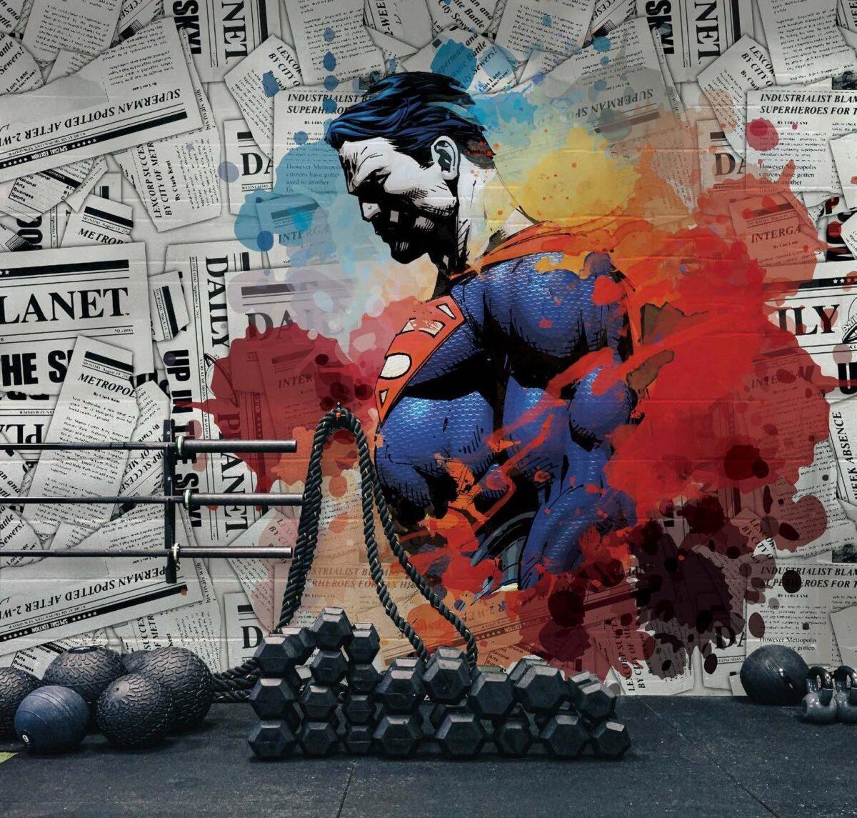 Fitness Center MURAL WALLPAPER, Available in Various Paper Texture, Code G155. 105 CM WIDE ROLL PANELS. - Image 2
