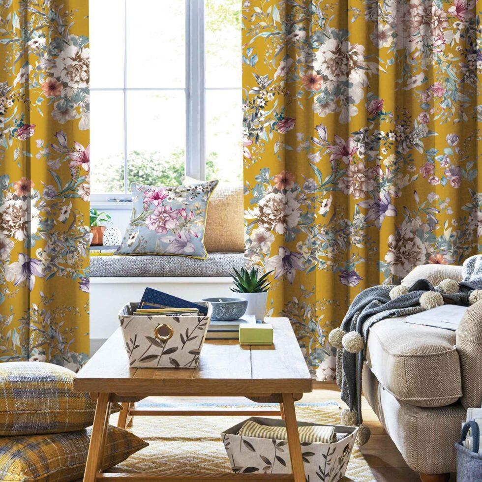 AdaHome Eyelet Curtains Collection Available in a Variety of Martials and Multicoloured - Code P203