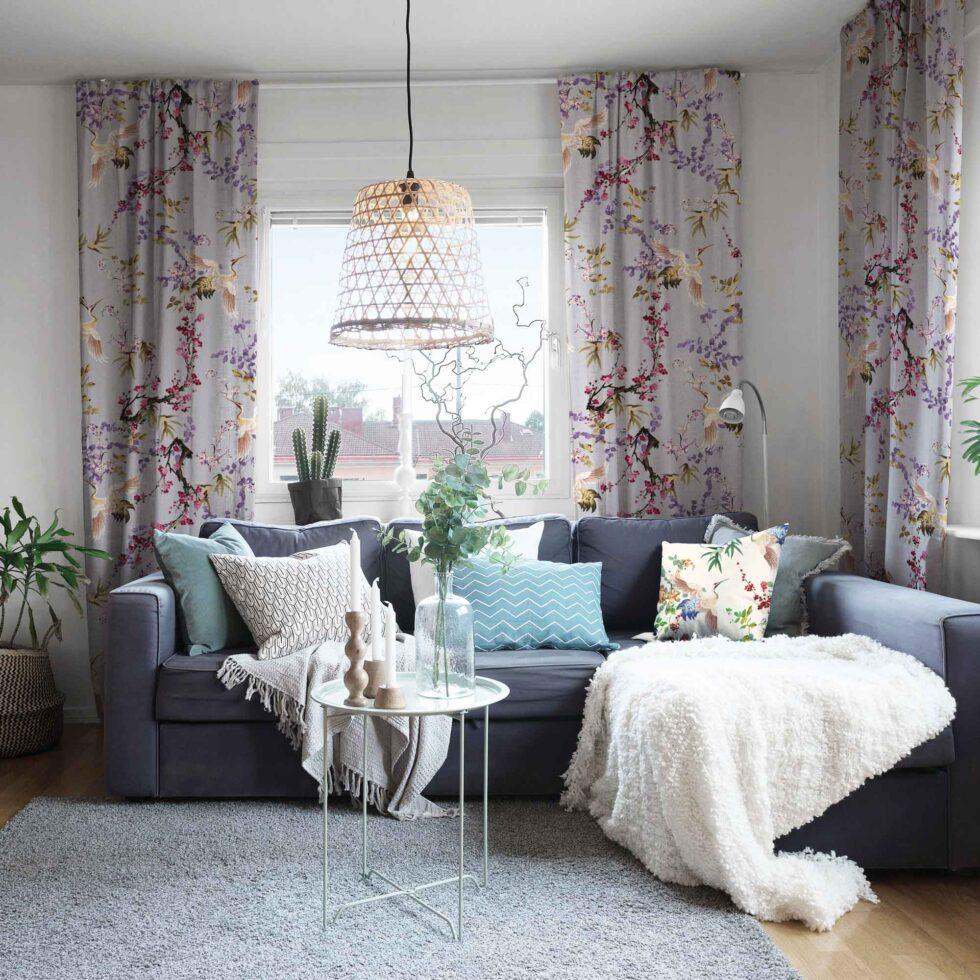 AdaHome Eyelet Curtains Collection Available in a Variety of Martials and Multicoloured - Code P202 - Image 4