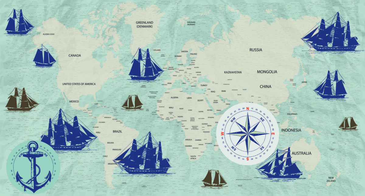 World Map MURAL WALLPAPER, Available in Various Paper Texture, Code M1027. It is Produced as 105 CM WIDE ROLL PANELS. - Image 1