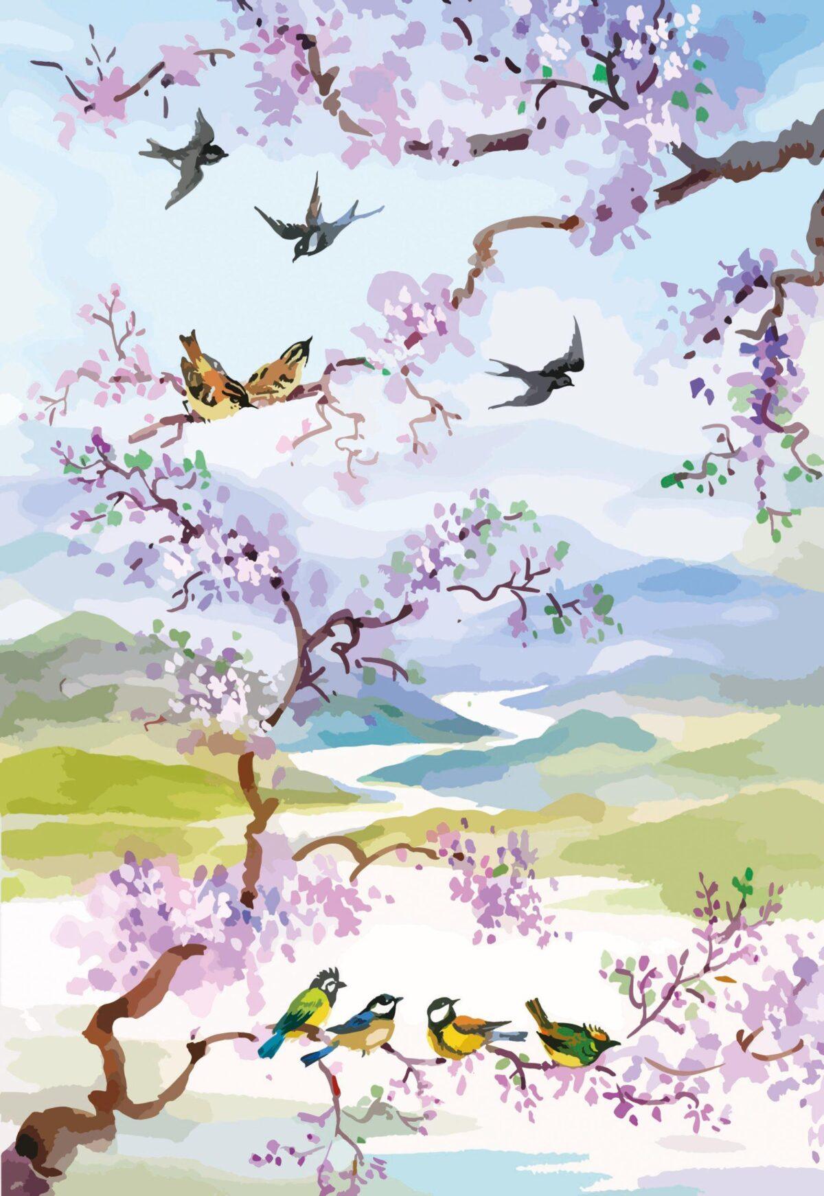 Art MURAL WALLPAPER, Available in Various Paper Texture, Code M1030. It is Produced as 105 CM WIDE ROLL PANELS. - Image 1