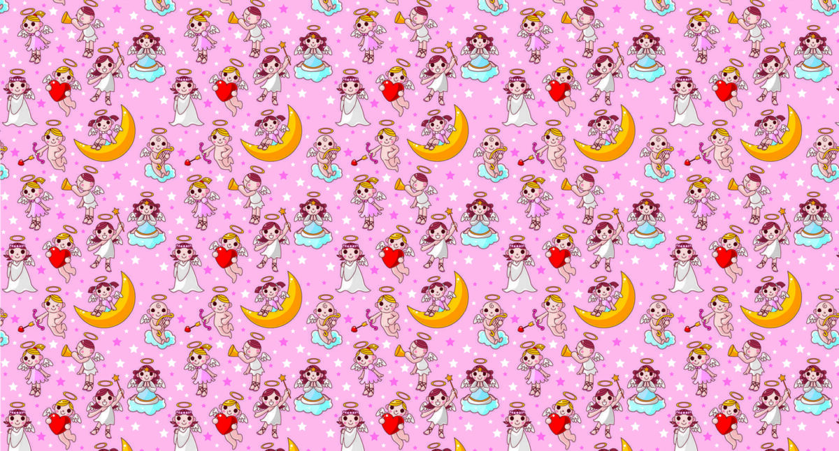Baby Girls Kids MURAL WALLPAPER, Available in Various Paper Texture, Code M1032. It is Produced as 105 CM WIDE ROLL PANELS. - Image 1