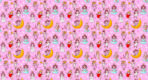 Baby Girls Kids, VINYL FABRIC TEXTILE Wall Mural in Different Texture, Code M1032. It is produced as ONE PIECE WITHOUT JOINT.