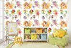 Little Girls Kids MURAL WALLPAPER, Available in Various Paper Texture, Code M1034. It is Produced as 105 CM WIDE ROLL PANELS. - Image 2