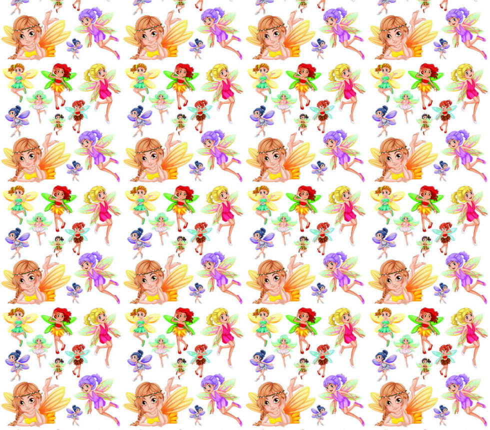 Code M1034 - Little Girls Kids Mural Wallpaper - Image 2