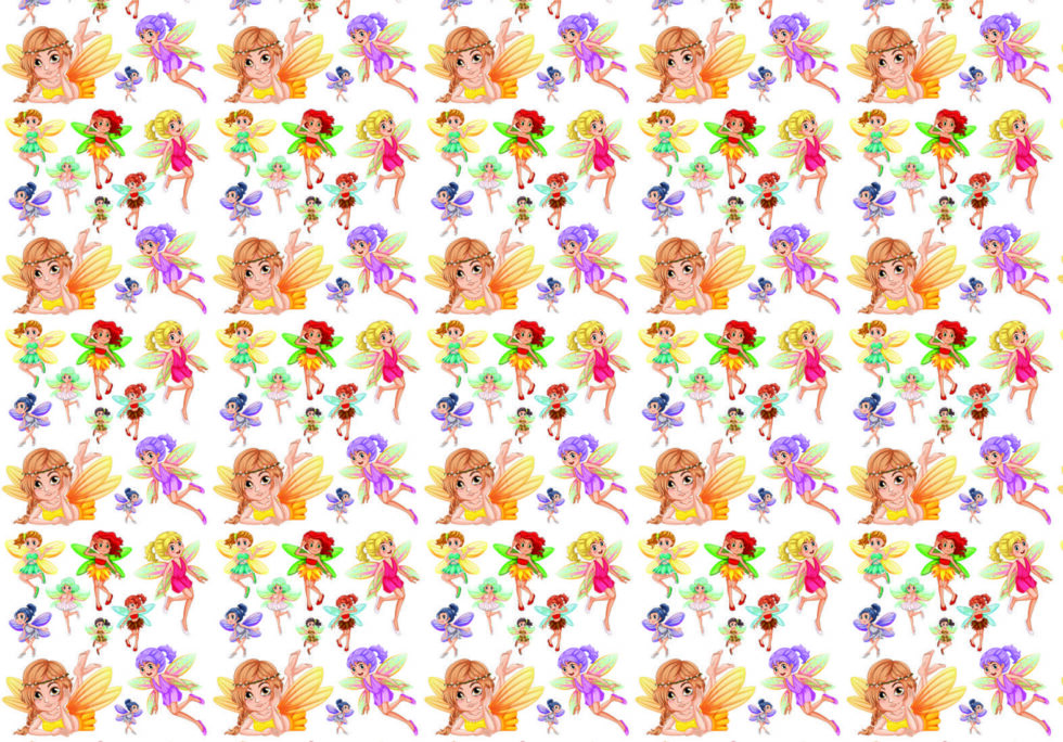 Code M1034 - Little Girls Kids Mural Wallpaper - Image 3