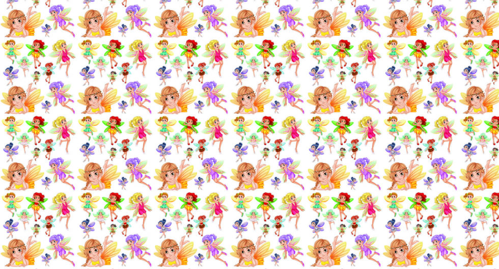 Code M1034 - Little Girls Kids Mural Wallpaper - Image 4